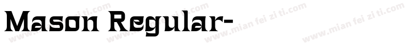 Mason Regular字体转换
